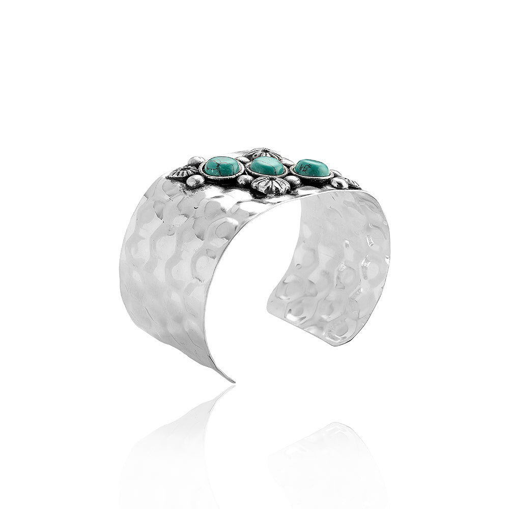 MYRA Turqouise Trio Cuff Bracelet
