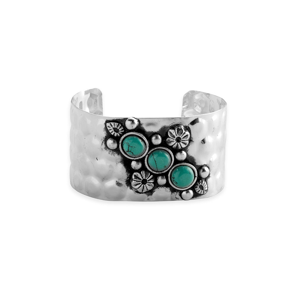 MYRA Turqouise Trio Cuff Bracelet