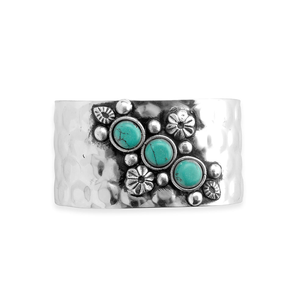 MYRA Turqouise Trio Cuff Bracelet