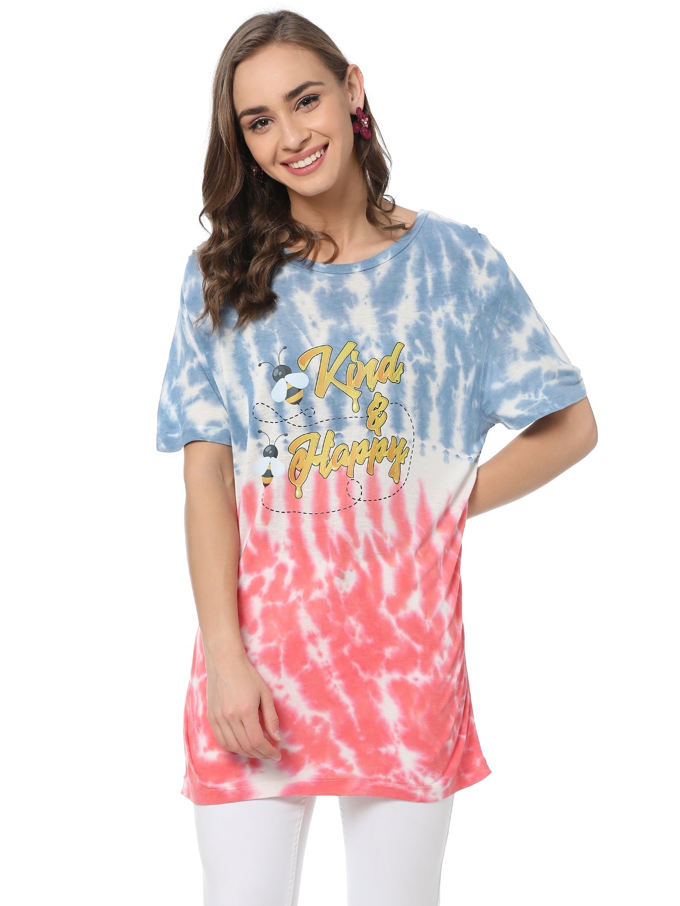 MYRA Shaded Casual Tee Top
