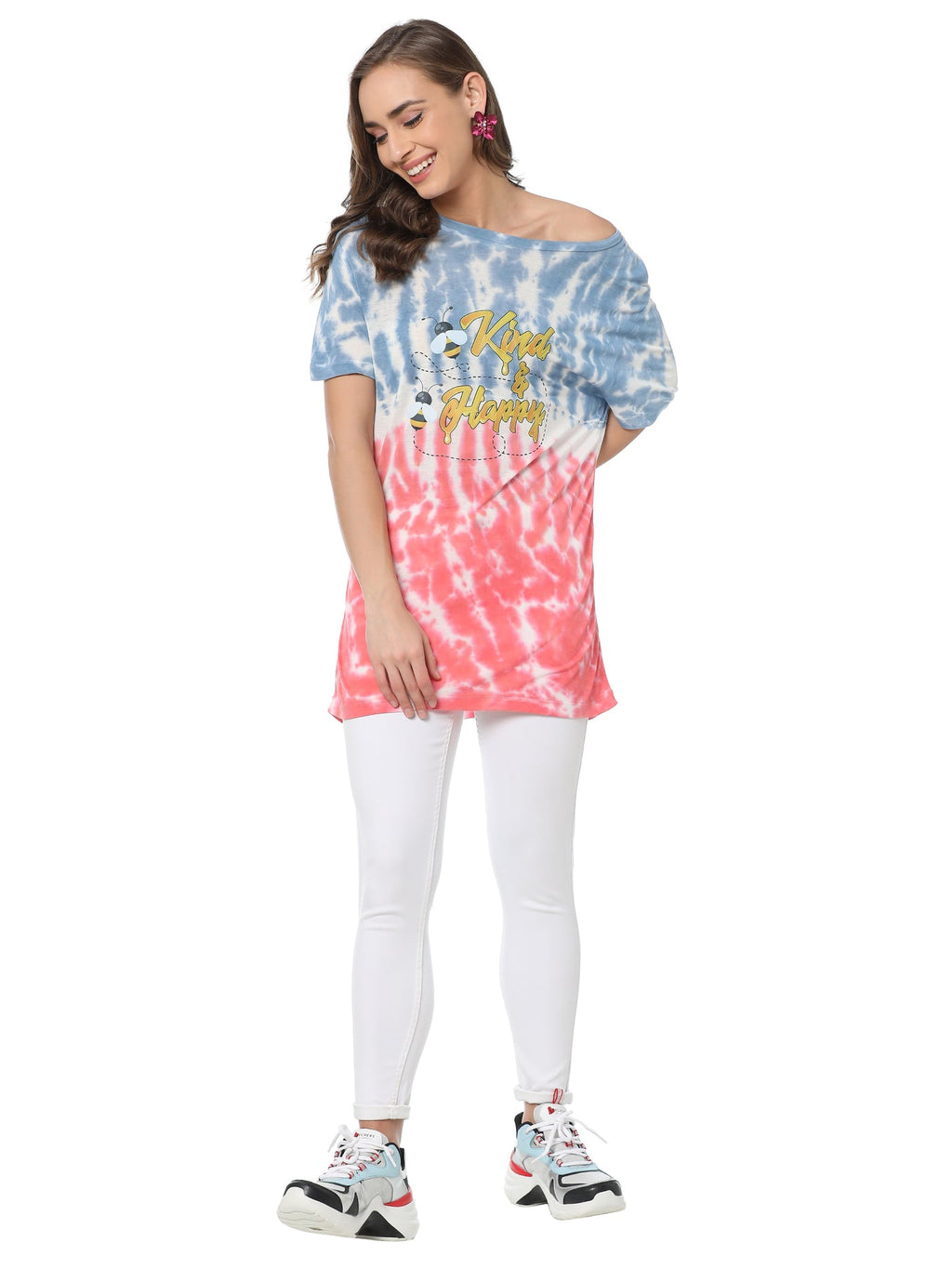 MYRA Shaded Casual Tee Top