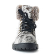 MYRA Women's Turbulent Hairon Leather Boots – Fur Lining, Rugged Sole with Stylish Lace-Up Design for Winter Escapes