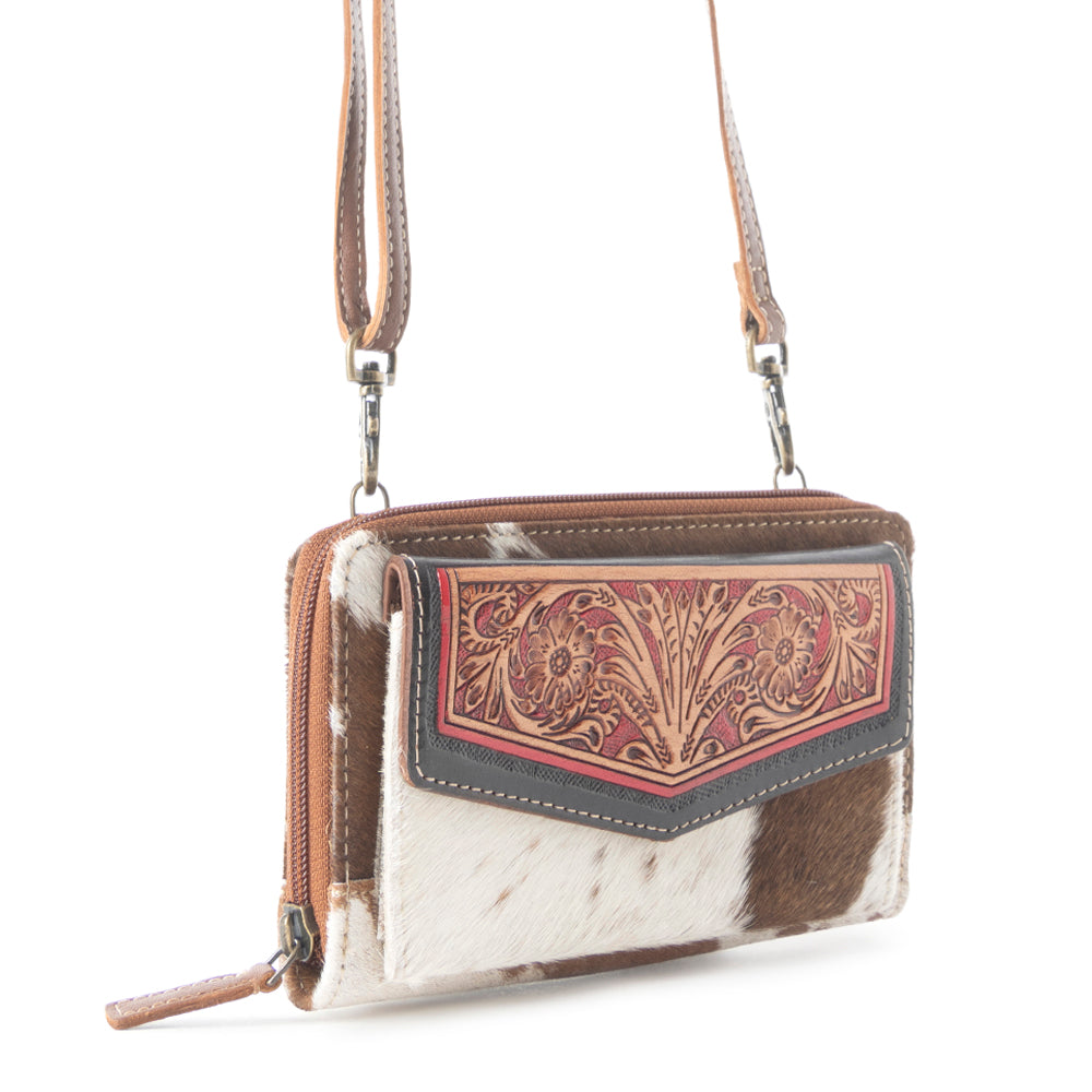MYRA Exclusion Women’s Leather RFID Crossbody Wallet