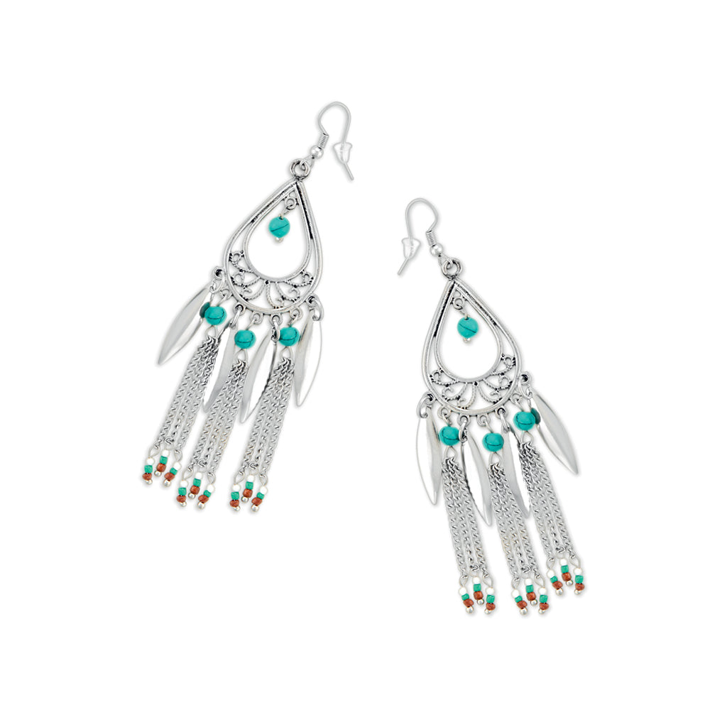 MYRA Tambour Silver Grace Earrings