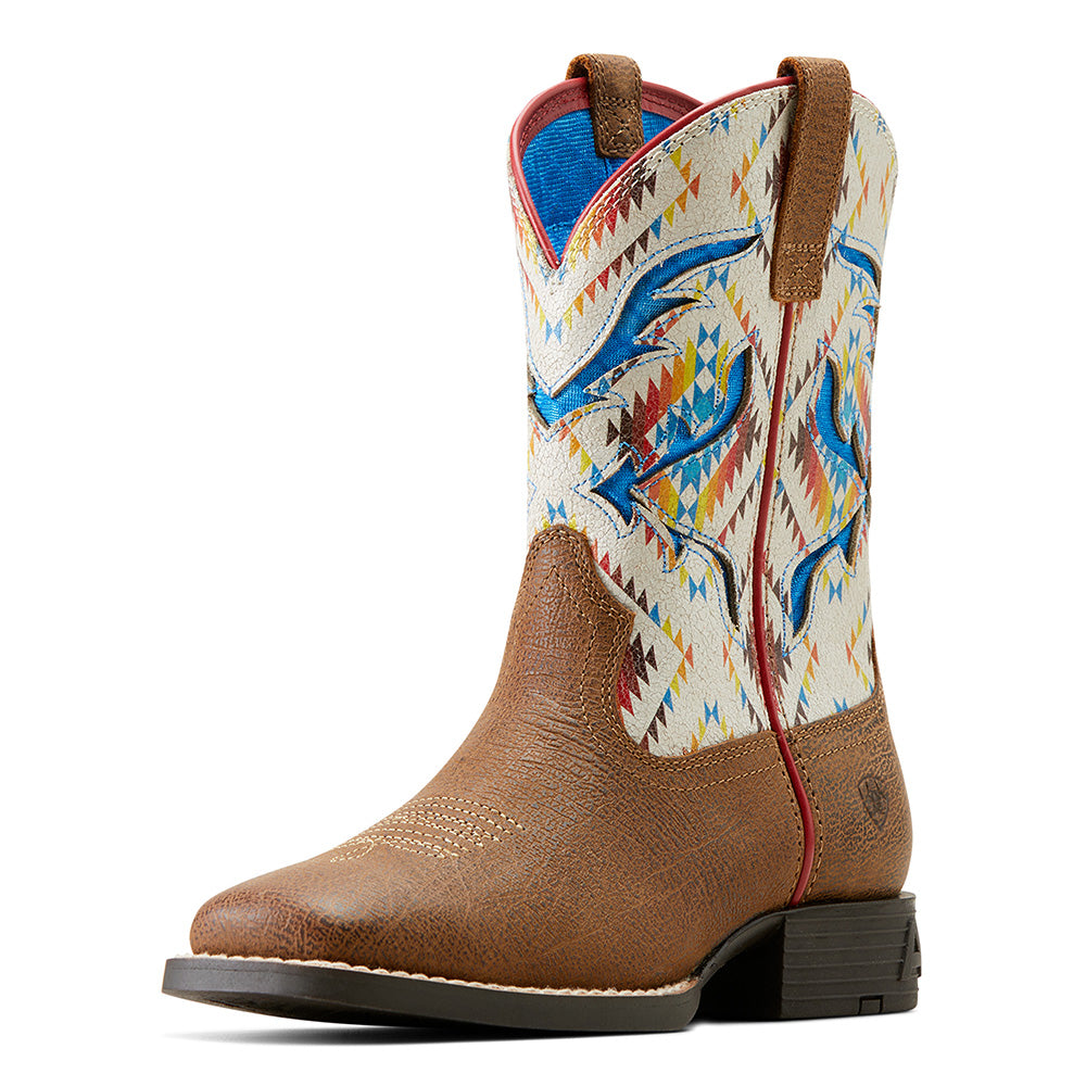 Ariat San Angelo Youth VentTEK Boots – (Toasty Tan & Bright Saddle Blanket)