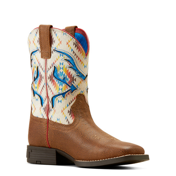 Ariat San Angelo Youth VentTEK Boots – (Toasty Tan & Bright Saddle Blanket)