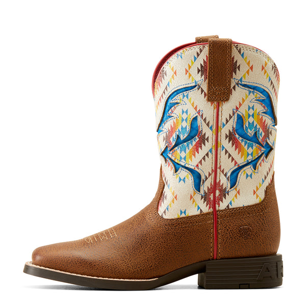 Ariat San Angelo Youth VentTEK Boots – (Toasty Tan & Bright Saddle Blanket)
