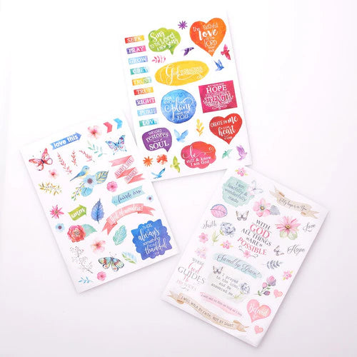 Colorful Stickers for Bible Journaling (Creative By Design)