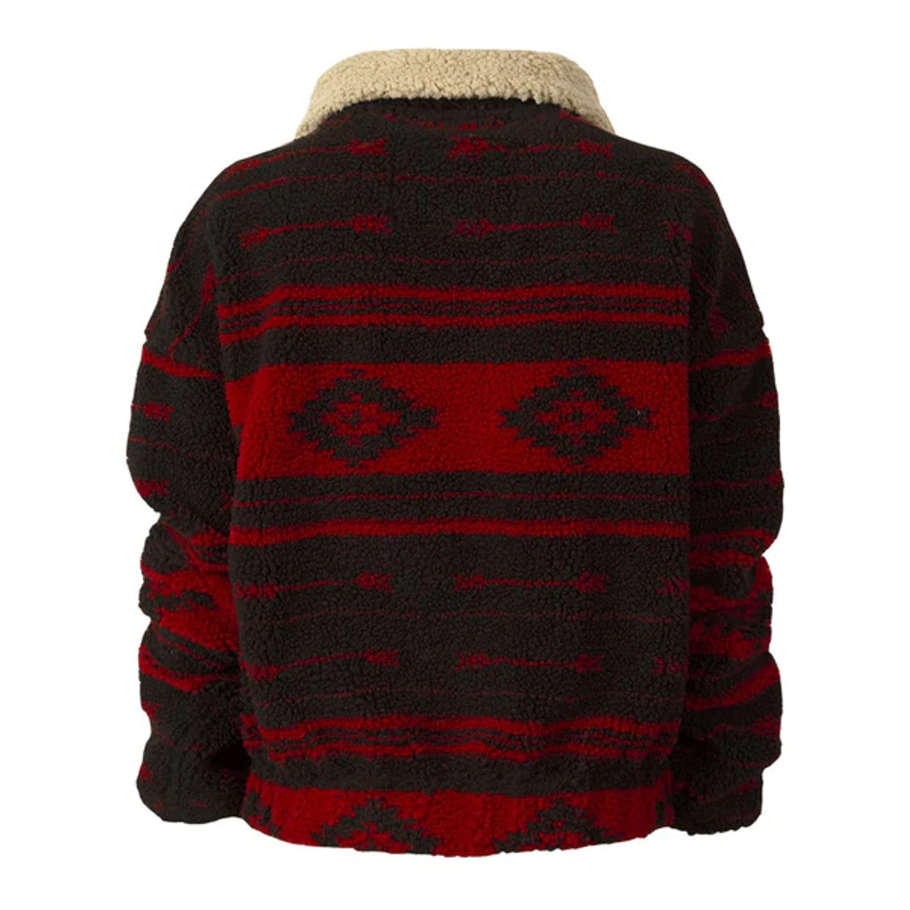 STS Ranchwear Women’s Roxie Aztec Fleece Jacket Outerwear (RED/BLK)