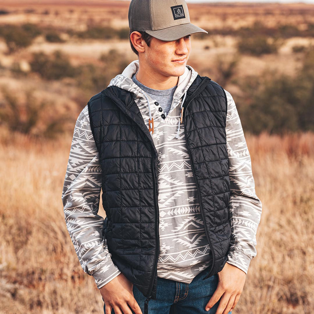 STS Ranchwear Youth/Boys Wesley Vest  (Black)