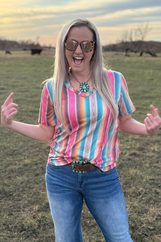 Sterling Kreek Summer Serape City Top