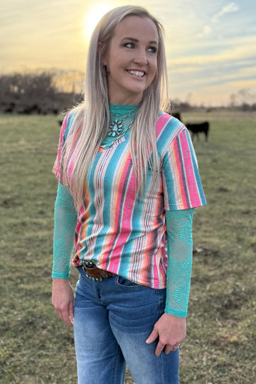 Sterling Kreek Summer Serape City Top