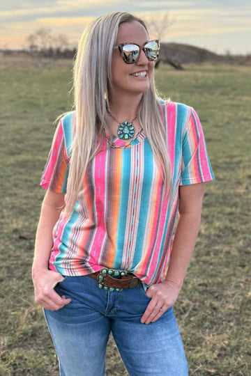 Sterling Kreek Summer Serape City Top