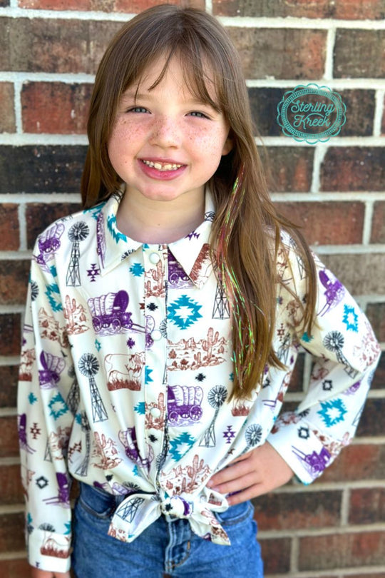 Sterling Kreek Ranchy & Rad Kid's Top (Ivory)