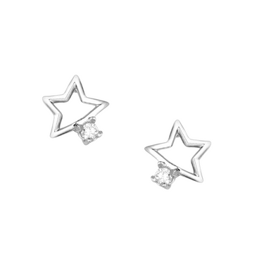 Montana Silversmiths  Women's Single Star Crystal Earrings