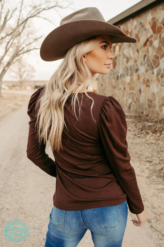 Sterling Kreek Something Classy Top (Brown)