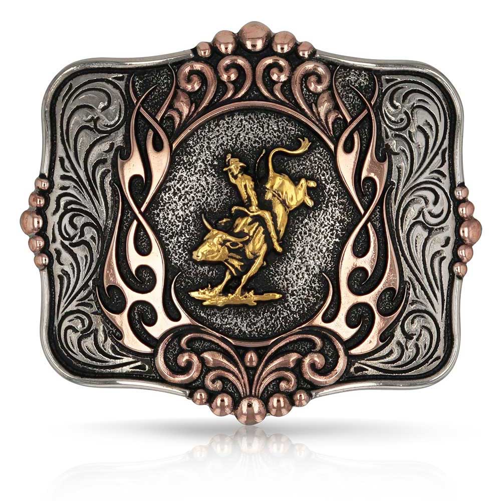 "Code of the West" Montana Silversmiths Attitudes Collection Belt Buckle