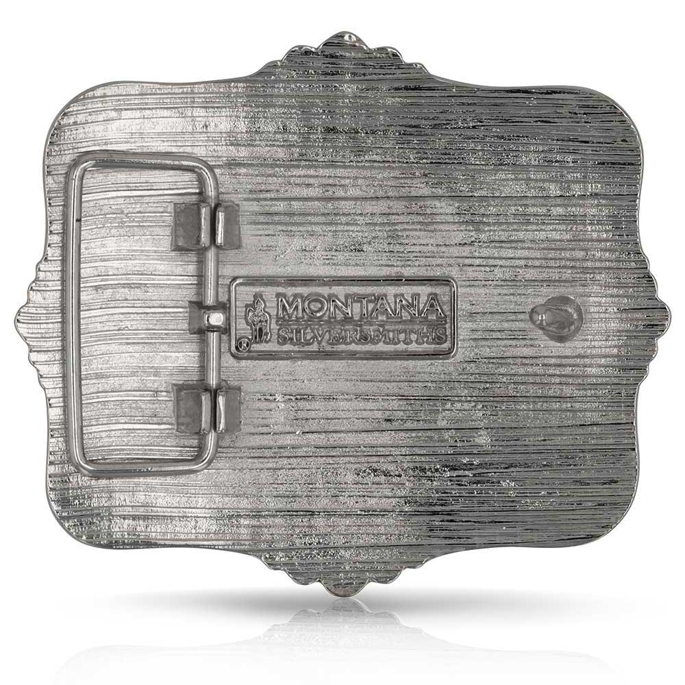 "Code of the West" Montana Silversmiths Attitudes Collection Belt Buckle