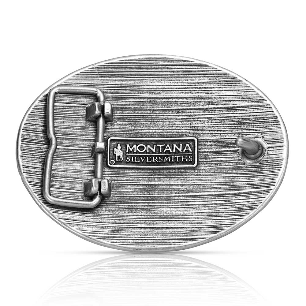 "Established Faith" Montana Silversmiths Attitudes Collection Belt Buckle