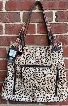 Angel Ranch Double Concealed Leopard Handbag (Leather- Hair-on)