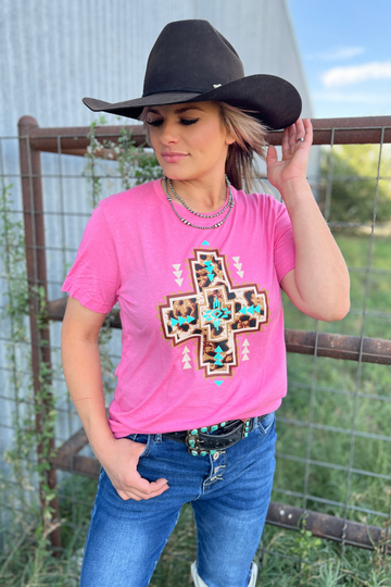 Sterling Kreek Kitty Cross Tee