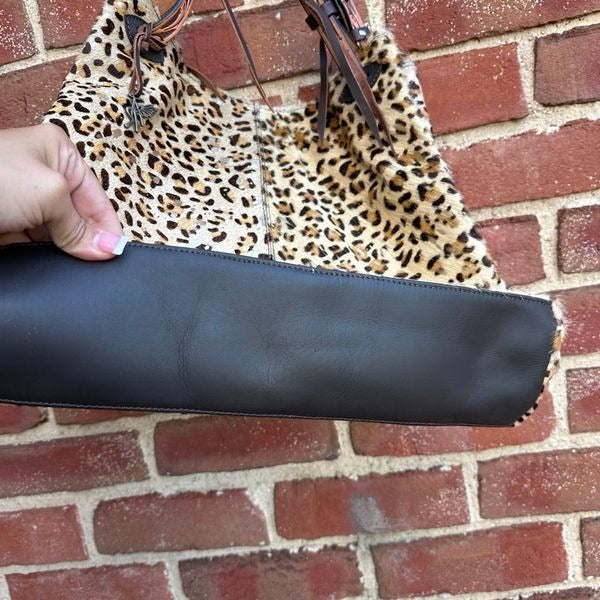 Angel Ranch Double Concealed Leopard Handbag (Leather- Hair-on)