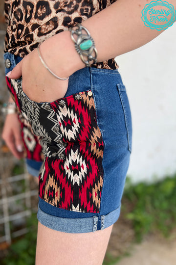 Sterling Kreek Patched Up Shorts (Leopard Long)
