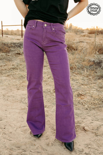 Sterling Kreek Walking West Denim Jeans (Purple)
