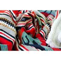 Wrangler Black Stallion Rustic Sherpa Fleece Throw