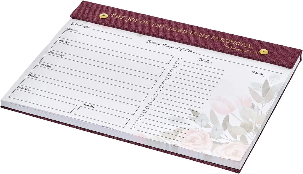 The Joy Of The LORD Is My Strength Undated Planner Pad