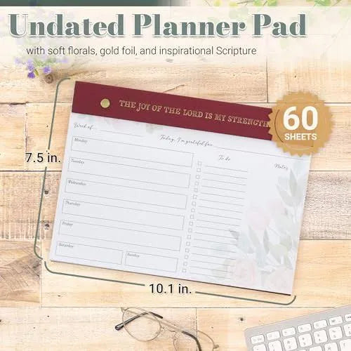 The Joy Of The LORD Is My Strength Undated Planner Pad