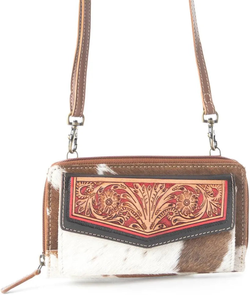 MYRA Exclusion Women’s Leather RFID Crossbody Wallet